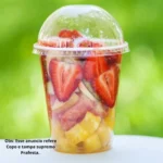 Copo Descartável 200ml Plástico Transparente T. Bolha 100und