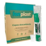 Copo Descartável 200ml Reforçado C/ 2.500 Un - Caixa Fechada Branco