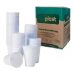 Copo Descartável 200ml Reforçado C/ 2.500 Un - Caixa Fechada Branco