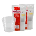 100un Copo Descartável Supremo 150ml Cristal Semi Acrilico