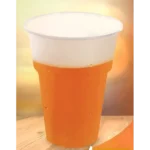 100un Copo Descartável Supremo Cristal 200ml Semi Acrilico Cor Transparente