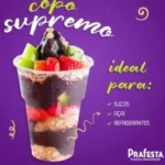 100 Copo Descartável Supremo Cristal 200ml Semi Acrílico