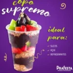 60un Copo Descartavel Supremo Cristal 400ml Semi Acrilico