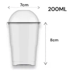 Copo E Tampa Bolha 200ml Pote Da Felicidade - 20 Unid