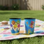 Copo Label Kit Com 5 Unid Personalizado Temas Infantil 400ml