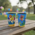 Copo Label Kit Com 5 Unid Personalizado Temas Infantil 400ml