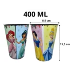 Copo Label Kit Com 5 Unid Personalizado Temas Infantil 400ml