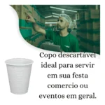 Copo Plástico Descartável Água Bebidas 180ml 1000 Un