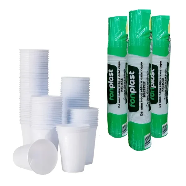 Copo Plástico Descartável Água Bebidas 180ml 1000 Un