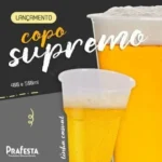 30 und Copo Supremo Prafesta 400ml Semi-acrílico Descartável