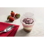 Copo Tampa Bolha 250ml Doce Sobremesa Bolo Gourmet C/25uni Cor Transparente