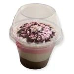 Copo Tampa Bolha 250ml Doce Sobremesa Bolo Gourmet C/25uni Cor Transparente