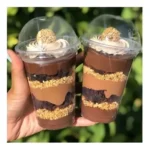 Copo Tampa Bolha 330 Ml Doces Sobremesa Bolo Gourmet 50 Und