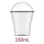 Copo Tampa Bolha Sem Furo 150ml Plastilania C/20 Cor Transparente