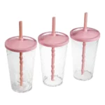 Copo Twister 500ml Com Tampa E Canudo - 20 Unidades