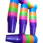 Copos Descartaveis Neon 200ml Brilha Na Luz Negra 5 Cores