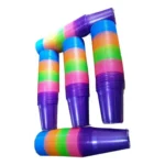 Copos Descartaveis Neon 200ml Brilha Na Luz Negra 5 Cores