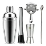 Coqueteleira Bar Man Profissional Inox Drink Caipirinha Bar Cor Prateado