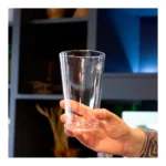 Coqueteleira De Boston 28oz Inox E Tampa 485ml Vidro Liso