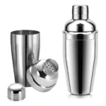 Coqueteleira Aço Inox 500ml C/ Coador Drinks Caipirinha Bar Cor Prateado