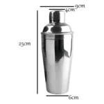 Coqueteleira Bar Inox 750ml Reforçada Drinks Caipirinhas Cor Prateado