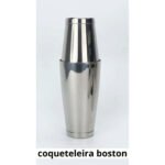 Coqueteleira Inox 820 Ml Com Peso Profissional Boston 2 Peças Bar Bartender Coquetéis - Efigen