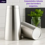 Coqueteleira Inox 820 Ml Com Peso Profissional Boston 2 Peças Bar Bartender Coquetéis - Efigen
