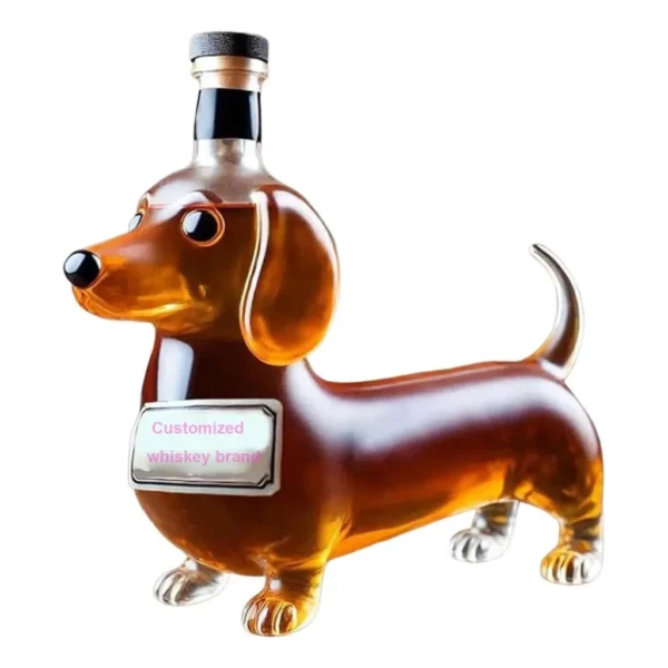 Copo De Uísque Esculpido Em 3d Em Forma De Dachshun