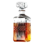 Decantador de uísque e dispensador de licor de garrafa quadrada