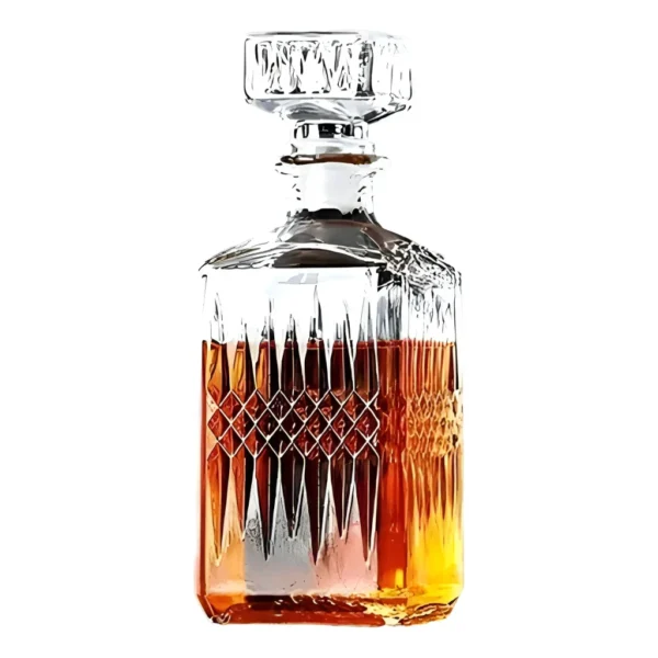 Decantador de uísque e dispensador de licor de garrafa quadrada