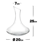 Decanter Aerador De Vinho Merlot Vidro 1,7 Litros Haüskraft