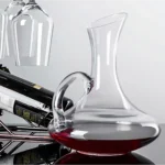 Decanter Vinho 1,5l Vidro Lapidado C/ Alça Aerador