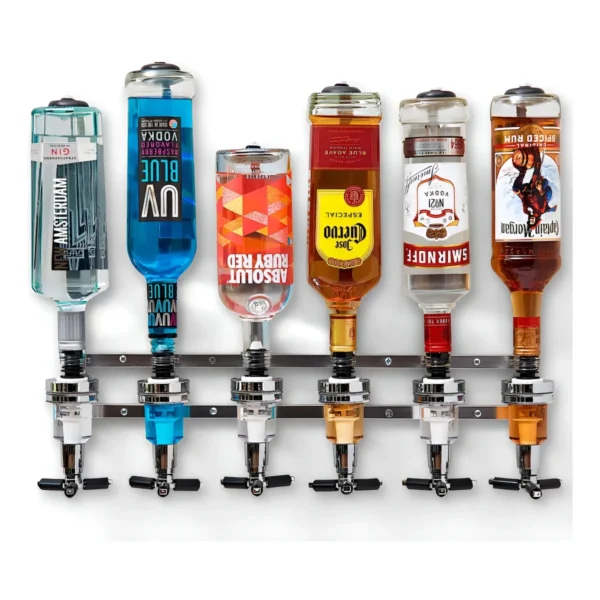 Dosador De Bebidas Dispenser De Parede 6 Garrafas - 45ml