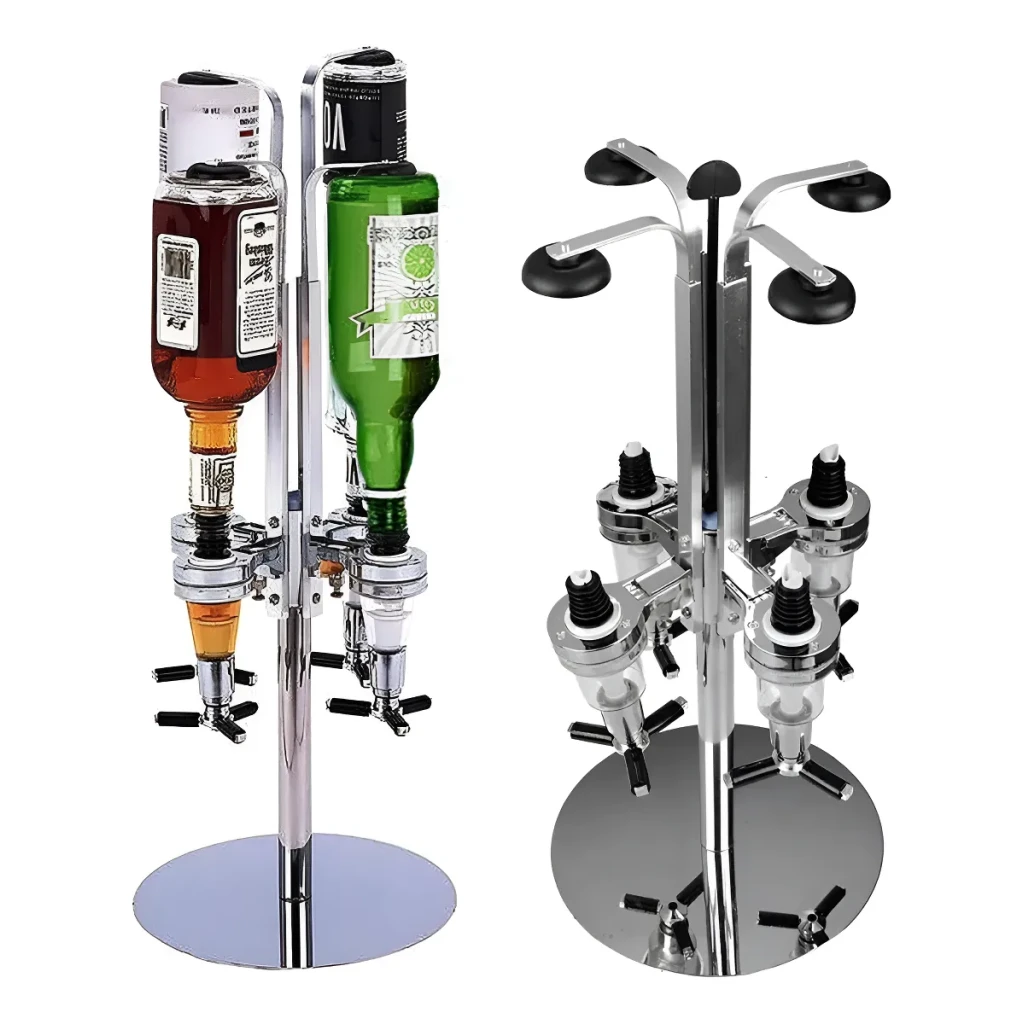 Porta Bebidas Giratório Dosador Dispenser Para 4 Garrafas Porta Bebidas Giratório Dosador Dispenser Para 4 Garrafas