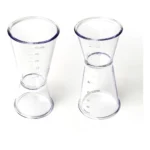 02 Dosador De Bebidas Acrílico Cristal C/ Medidor 50x20ml