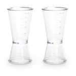 02 Dosador De Bebidas Acrílico Cristal C/ Medidor 50x20ml