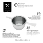 Dosador Bebidas Inox 50 Ml Para Drink Bebidas Mimo Style