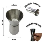 Dosador De Inox 50x25ml Com Marcação Interna