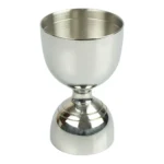 Dosador Duplo Cintura Fina 30ml E 60ml Inox Bartender Prata