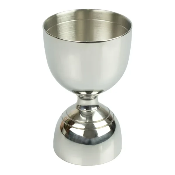 Dosador Duplo Cintura Fina 30ml E 60ml Inox Bartender Prata