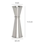 Dosador Duplo Jigger Inox Japonês 25 X 50ml