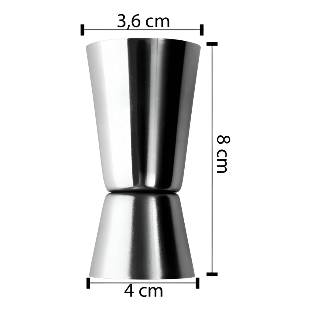 Dosador Duplo De Bebidas Medidor Coquetel Inox Bartender Dosador Duplo De Bebidas Medidor Coquetel Inox Bartender