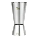 Dosador Medidor Inox Bebidas Gin Vodka Drink Duplo 25ml 50ml