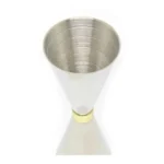 Dosador Slim Inox Com Anel Dourado 25x50 - Prateado