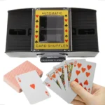 Embaralhador De Cartas Automático Misturador Para 2 Baralhos Poker Truco A Pilha