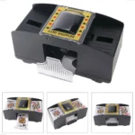 Embaralhador De Cartas Automático Misturador Para 2 Baralhos Poker Truco A Pilha