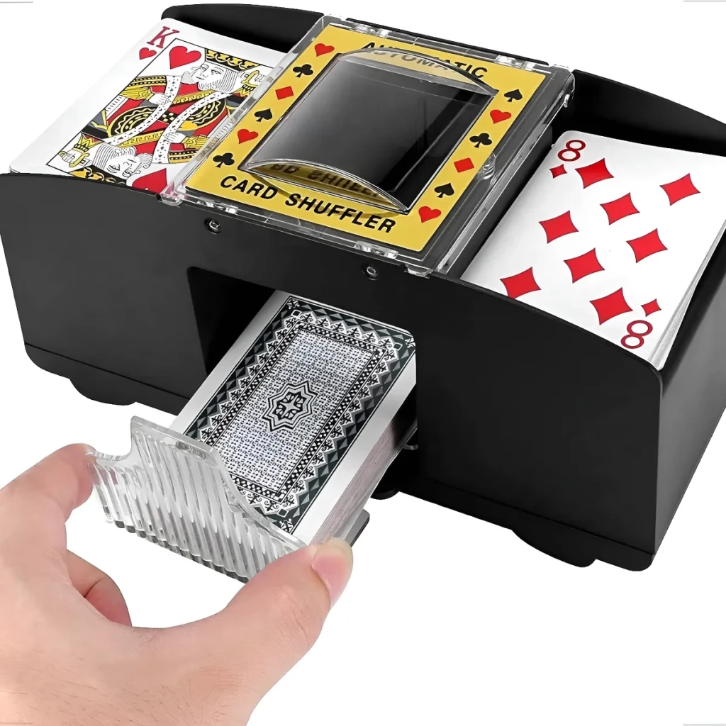 Embaralhador De Cartas Automático Misturador Para 2 Baralhos Poker Truco A Pilha Embaralhador De Cartas Automático Misturador Para 2 Baralhos Poker Truco A Pilha