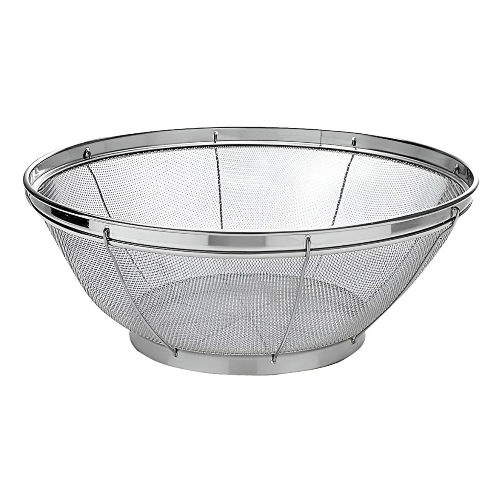 Escorredor Arroz Inox Grande Macarrão Peneira Cozinha Coar Escorredor Arroz Inox Grande Macarrão Peneira Cozinha Coar