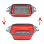 Escorredor De Alimentos Legumes Macarrão Retrátil Silicone