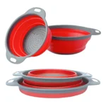 Escorredor De Alimentos Legumes Macarrão Retrátil Silicone